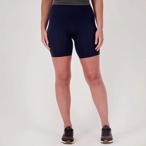 Women's Breezies Navy Seamless Blue  Athletic Shorts Sz Large